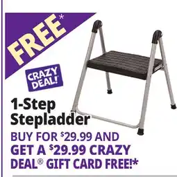 Ocean State Job Lot Cosco 1-Step Folding Step Stool offer