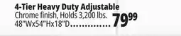 Ocean State Job Lot 4-Tier Heavy Duty Adjustable offer