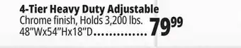 Ocean State Job Lot 4-Tier Heavy Duty Adjustable offer