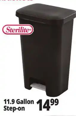 Ocean State Job Lot Sterilite Step-On Black Wastebasket 11.9 Gal offer