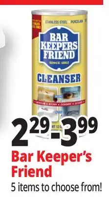 Ocean State Job Lot Bar Keepers Friend Powder Cleanser 12 oz offer