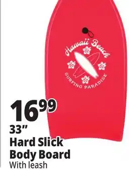 Ocean State Job Lot Hard Slick Body Board 33 offer
