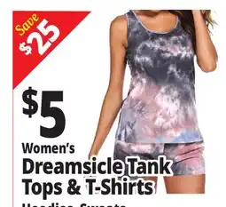 Ocean State Job Lot Women's Dreamsicle Tank Tops & T-Shirts offer