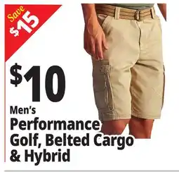 Ocean State Job Lot Men's Performance Golf, Belted Cargo & Hybrid offer