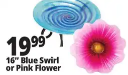 Ocean State Job Lot Pink Flower Glass Bird Bath 16 offer