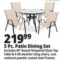 Ocean State Job Lot 5 Pc. Patio Dining Set offer