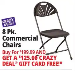 Ocean State Job Lot Cosco Zown Commercial Fan Back Plastic Folding Chair Black offer