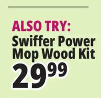 Ocean State Job Lot Swiffer Power Mop Wood Kit offer