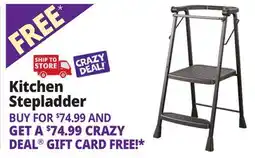 Ocean State Job Lot Cosco 2-Step Folding Step Stool Black offer
