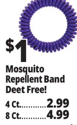 Ocean State Job Lot Mosquito Repellent Band Deet Free! offer
