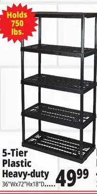 Ocean State Job Lot 5-Tier Plastic Heavy-duty offer
