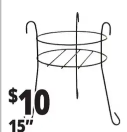 Ocean State Job Lot Black Plant Stand 15 offer