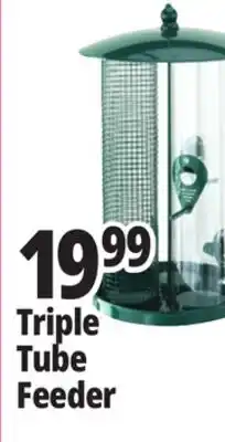 Ocean State Job Lot Three Tube Bird Feeder Green offer