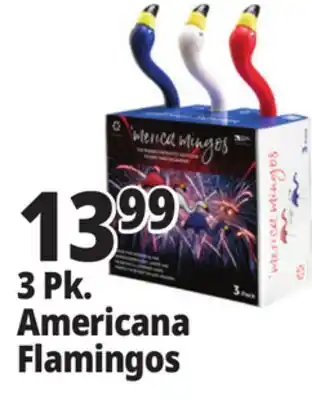 Ocean State Job Lot 3 Pk. Americana Flamingos offer