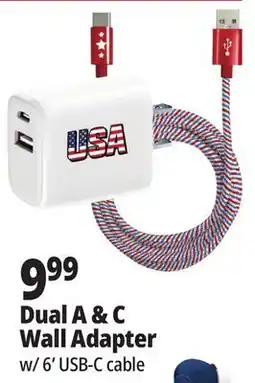 Ocean State Job Lot Dual A & C Wall Adapter offer