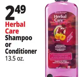 Ocean State Job Lot Herbal Care Shampoo or Conditioner offer