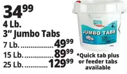 Ocean State Job Lot Pool Mate 3 Jumbo Chlorine Tabs 4 lbs offer