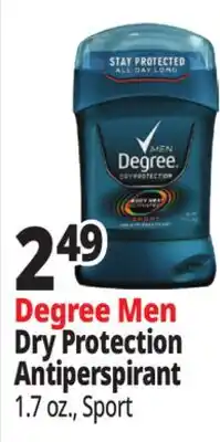 Ocean State Job Lot Degree Men Dry Protection Antiperspirant offer