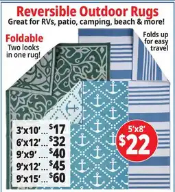 Ocean State Job Lot Reversible Outdoor Rugs offer