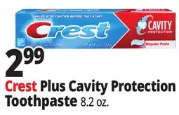 Ocean State Job Lot Crest Cavity Protection Fluoride Toothpaste 8.2 oz offer