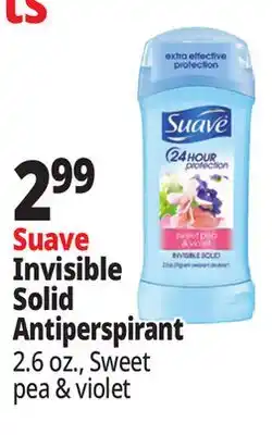Ocean State Job Lot Suave Invisible Solid Antiperspirant offer