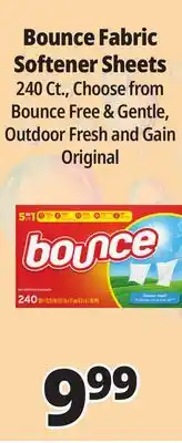 Ocean State Job Lot Bounce Free & Gentle Dryer Sheets 240 Count offer