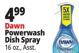 Ocean State Job Lot Dawn Ultra Platinum Power wash Lemon Scent Dish Spray 16 oz offer