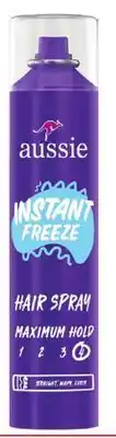 Ocean State Job Lot Aussie Instant Freeze Hairspray offer