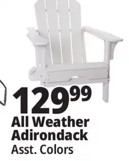 Ocean State Job Lot Folding Adirondack Chair White offer
