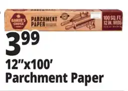 Ocean State Job Lot Baker's Choice Parchment Paper 100 sq ft offer
