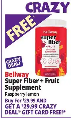 Ocean State Job Lot Bellway Psyllium Husk Powder Fiber Supplement Raspberry Lemon 18oz offer