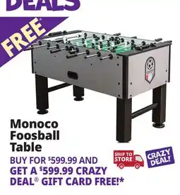 Ocean State Job Lot Monoco Foosball Table offer