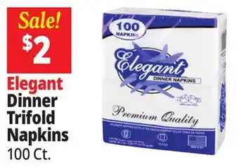 Ocean State Job Lot Elegant Paper Dinner Napkins 100-Count offer