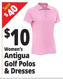 Ocean State Job Lot Women's Antigua Golf Polos & Dresses offer