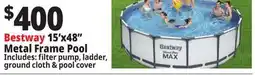 Ocean State Job Lot Bestway 15' x 48 Steel Pro Max Above Ground Pool Set offer