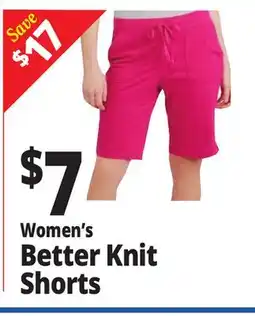 Ocean State Job Lot Women's Better Knit Shorts offer