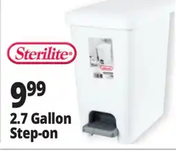 Ocean State Job Lot Sterilite Step-On 2.7 Gal Wastebasket offer