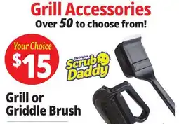 Ocean State Job Lot Mr.Bar-B-Q Bristle Free Steam Clean BBQ Brush Powered by Scrub Daddy offer