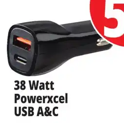 Ocean State Job Lot 38 Watt Powerxcel USB A&C offer