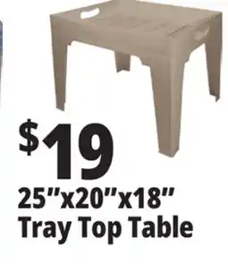 Ocean State Job Lot 25x20x18 Tray Top Table offer