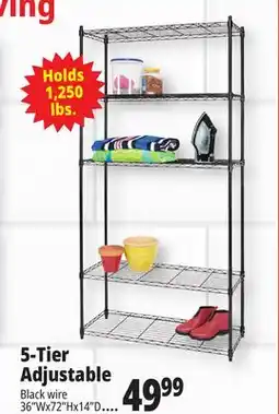 Ocean State Job Lot 5-Tier Adjustable offer
