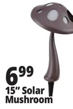 Ocean State Job Lot Outdoor Living Accents Solar LED Mushroom Light 15 offer