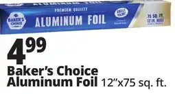 Ocean State Job Lot Baker's Choice Premium Quality Aluminum Foil offer