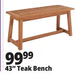 Ocean State Job Lot 43 Teak Bench offer