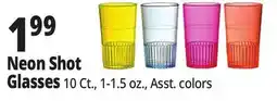 Ocean State Job Lot Neon Shot Glasses offer
