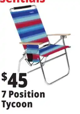 Ocean State Job Lot 7-Position Copa Hi-Back Big Tycoon Beach Chair offer
