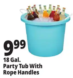 Ocean State Job Lot Gracious Living Party Tub with Rope Handles 17.8 Gal offer