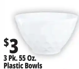 Ocean State Job Lot 3 Pk. 55 Oz. Plastic Bowls offer