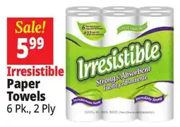 Ocean State Job Lot Irresistible Paper Towels 6 Count offer