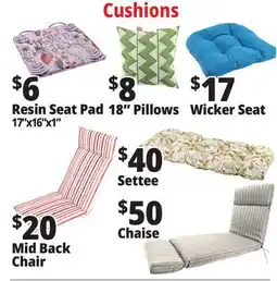 Ocean State Job Lot Cushions offer
